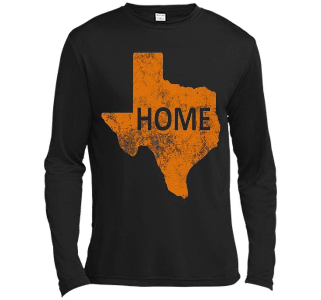 Home - Texas Orange on Blue T-Shirt