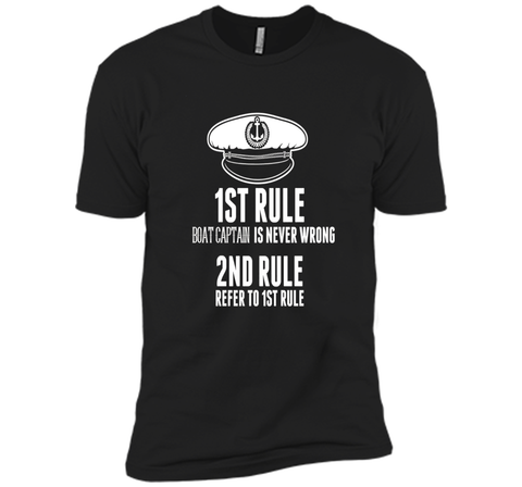 BOAT CAPTAIN IS NEVER WRONG T-Shirt Funny Boating Sail Gift