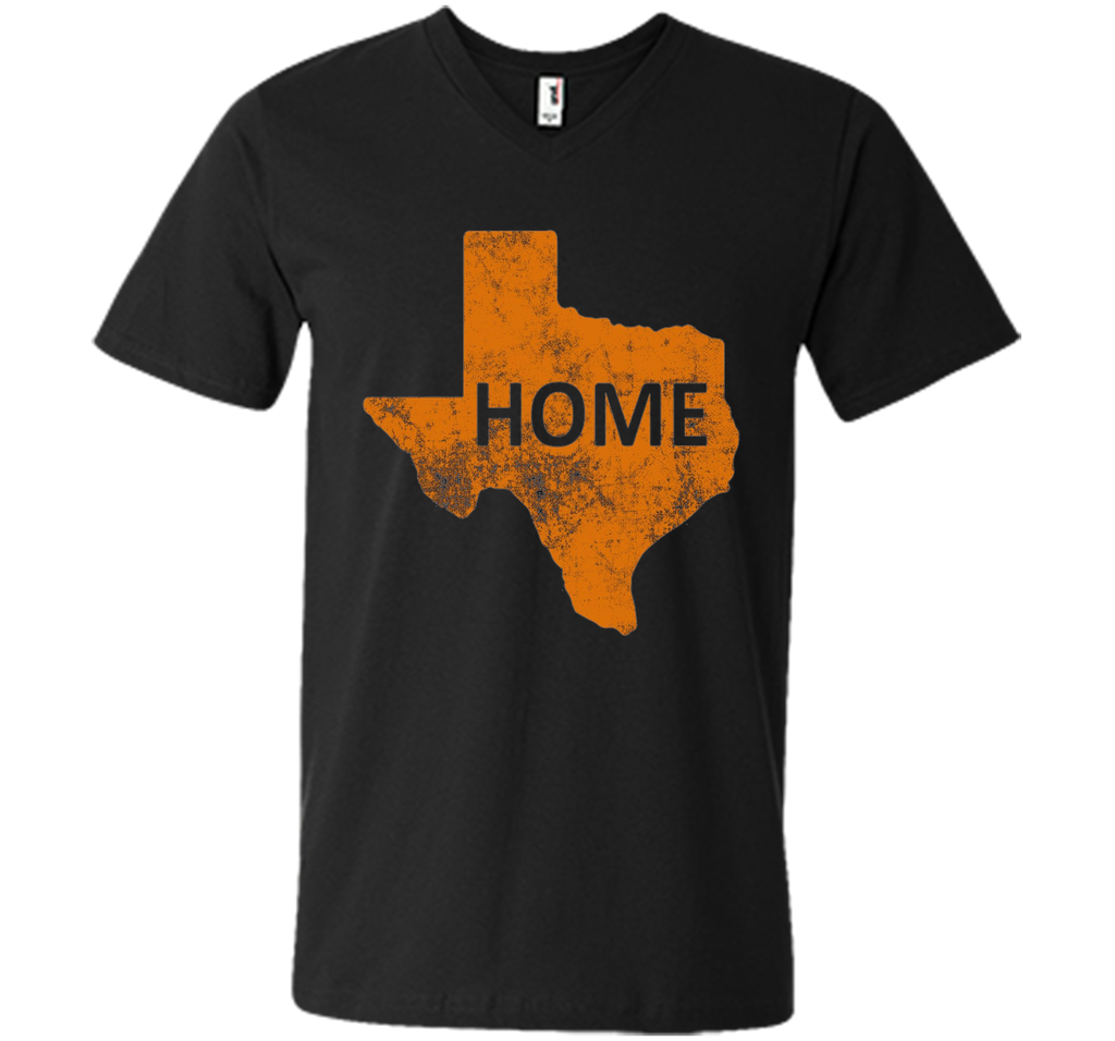 Home - Texas Orange on Blue T-Shirt