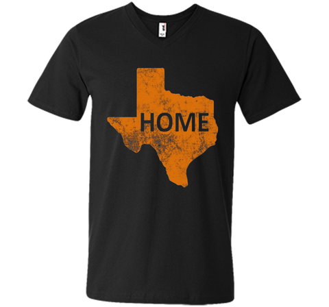 Home - Texas Orange on Blue T-Shirt