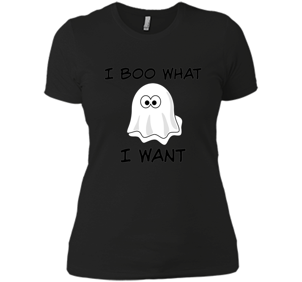 Funny Halloween T Shirt, ghost pun, I BOO What I want shirt
