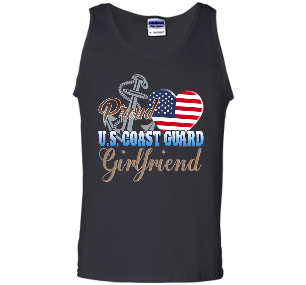 Proud U.S. Coast Guard Girlfriend Patriotic Heart T Shirt t-shirt