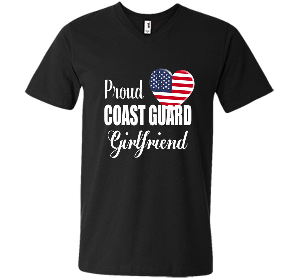 Proud Coast Guard Girlfriend Patriotic Heart T Shirt t-shirt