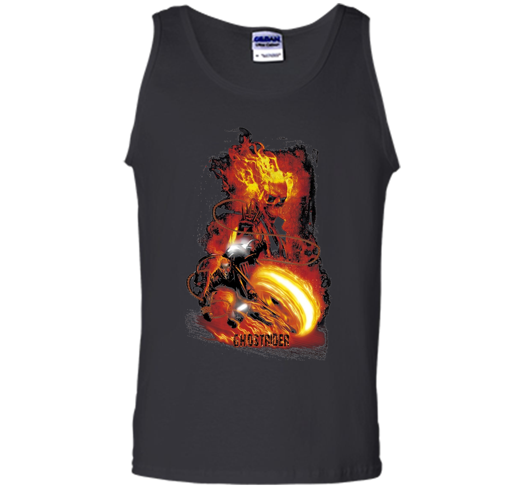 Marvel Ghost Rider Fire Fury Graphic T-Shirt Adult HORROR t-shirt