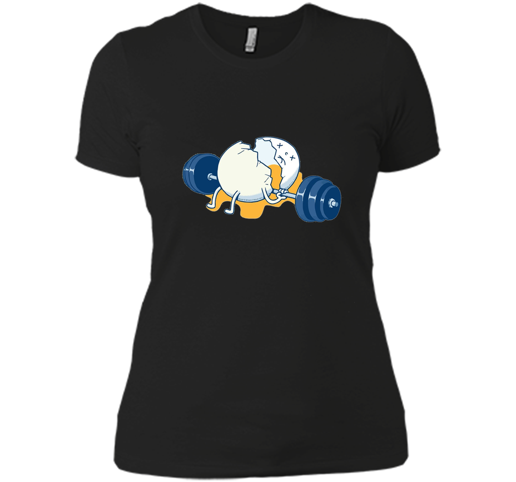 Weightlifting Accident Gym Funny Egg T-shirt