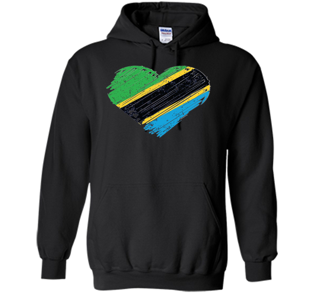 Tanzania Flag Shirt Heart Flag Of Tanzania T Shirt
