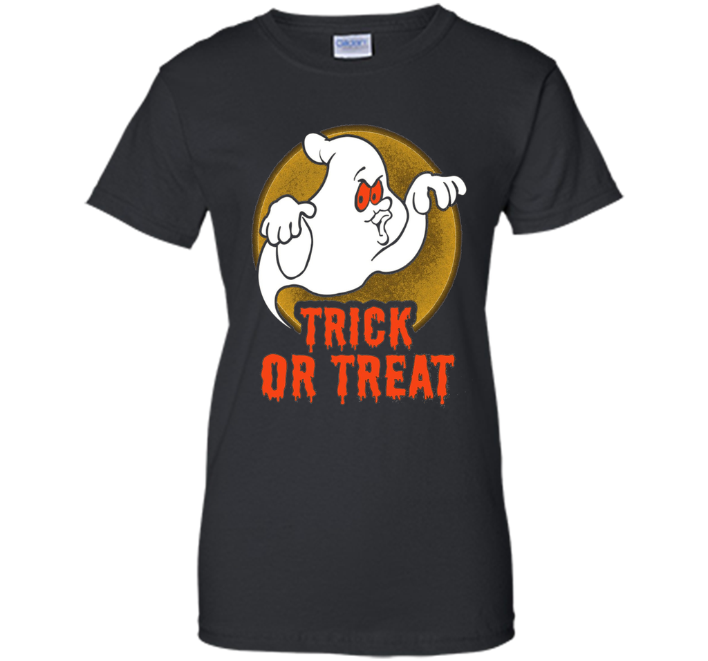 Funny Halloween Trick-or-Treat T-Shirt Ghost Tee cool shirt