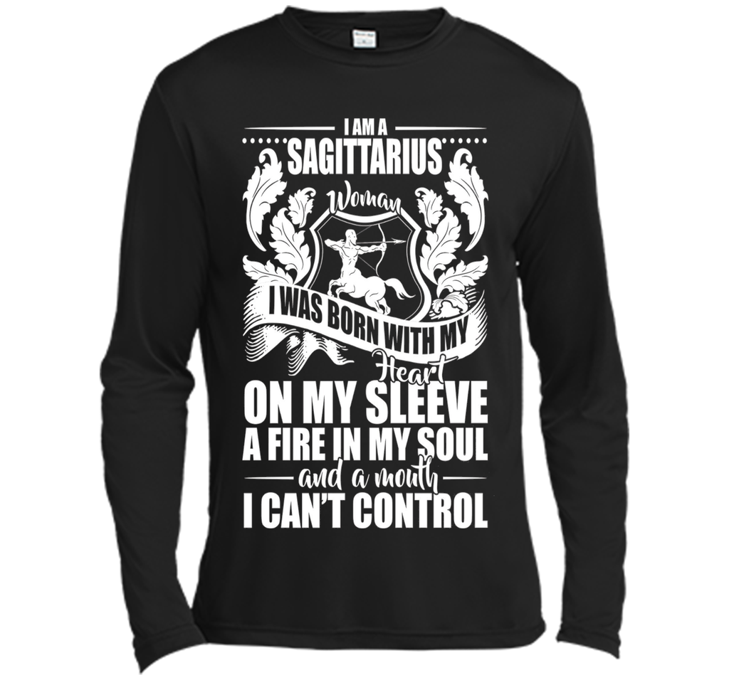 I'm A Sagittarius Woman With My Heart On My Sleeve T-shirt