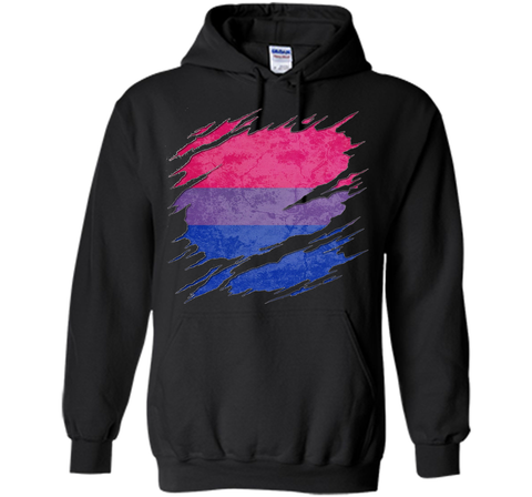 Bisexual Pride Flag Ripped T-Shirt