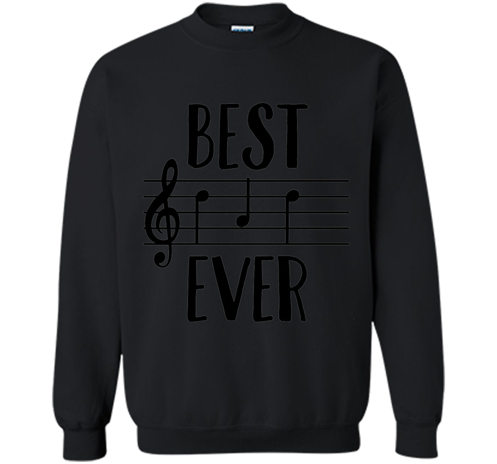 Mens Best Dad Ever T-Shirt Funny Music Note Father's Gift