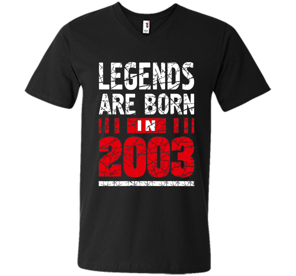 Legends Are Born in 2003 T Shirt Birthday Teenager Gift 14th