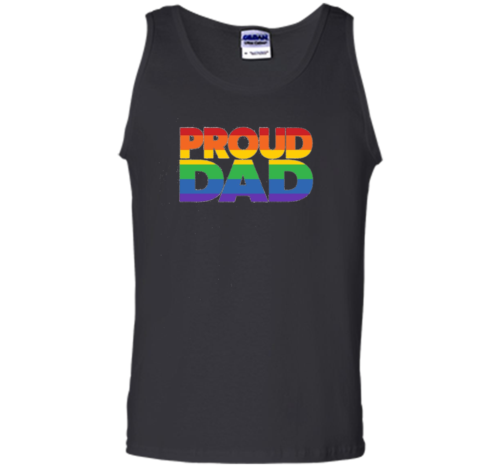 Gay Pride Shirt Proud Dad LGBT parent t-shirt Father's Day