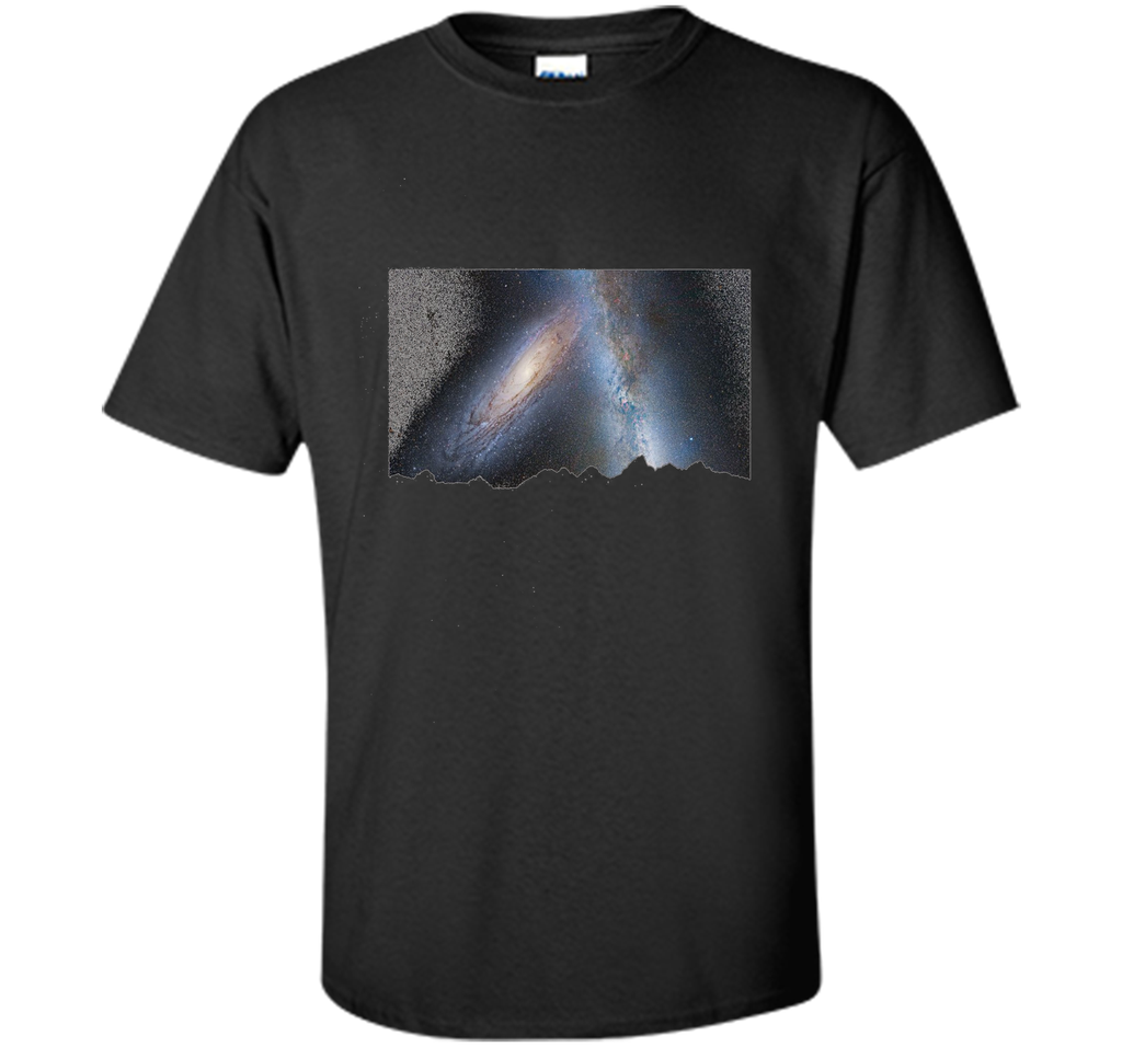 Milky Way T-Shirt Stars Andromeda Country Night Sky