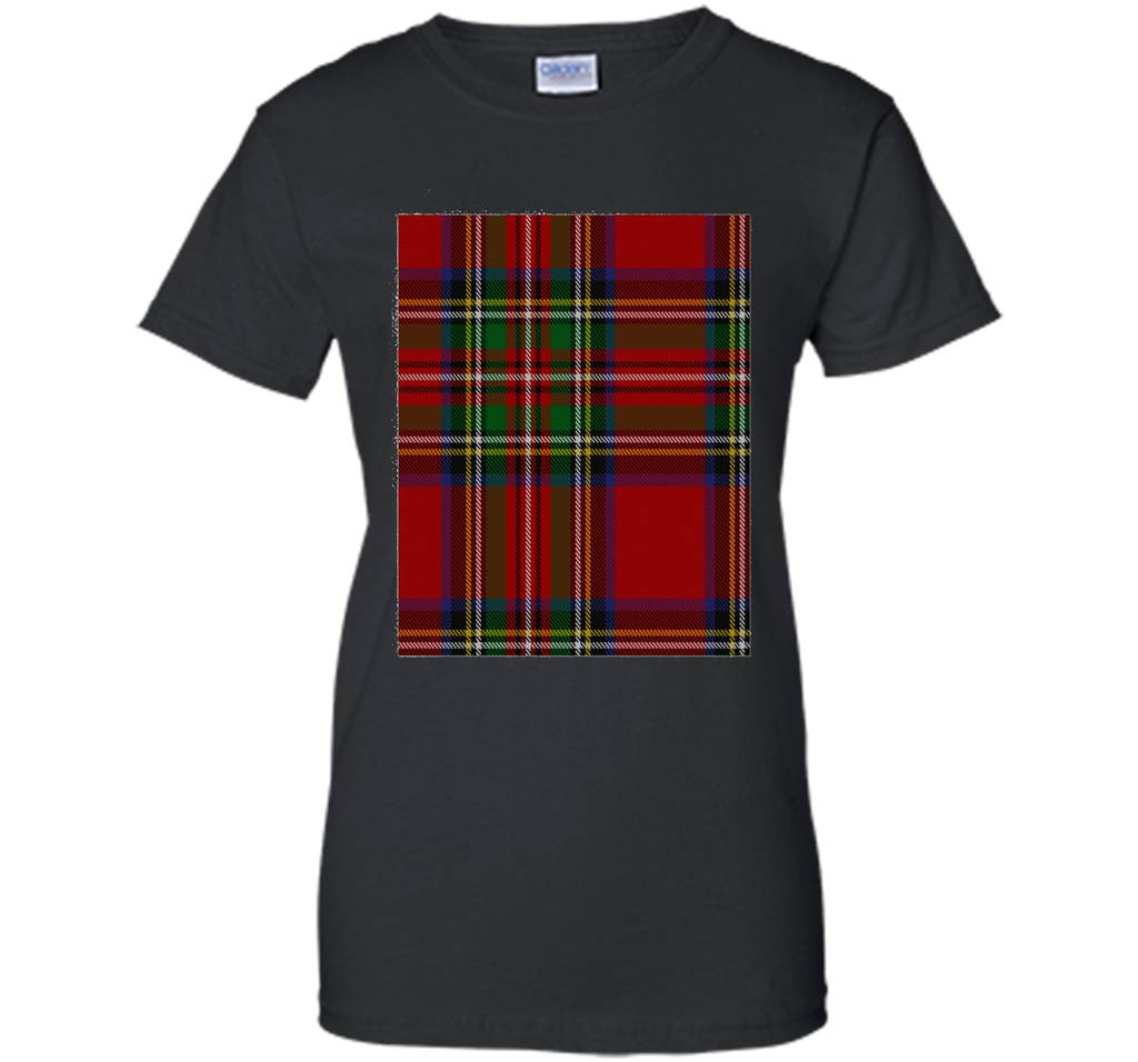 Royal Stewart Tartan T-Shirt Queen Elizabeth II Punk