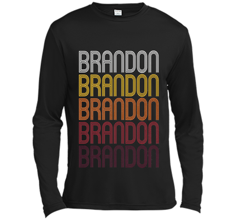 Brandon Retro Wordmark Pattern - Vintage Style T-shirt