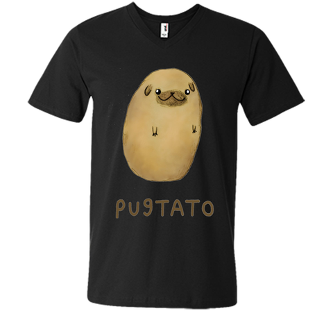 Funny Cute Dog Pug Potato T-Shirt