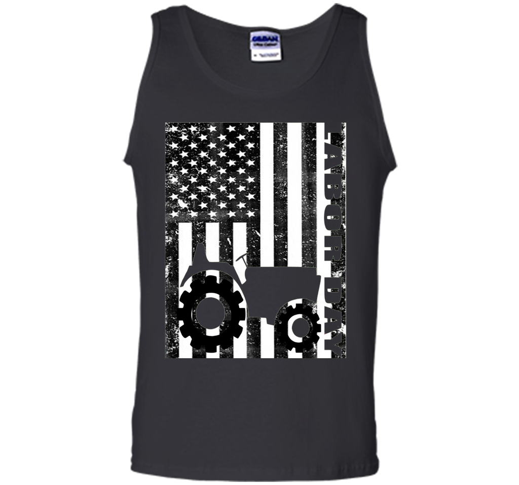labor day T-shirt, labor day flag american black tshir