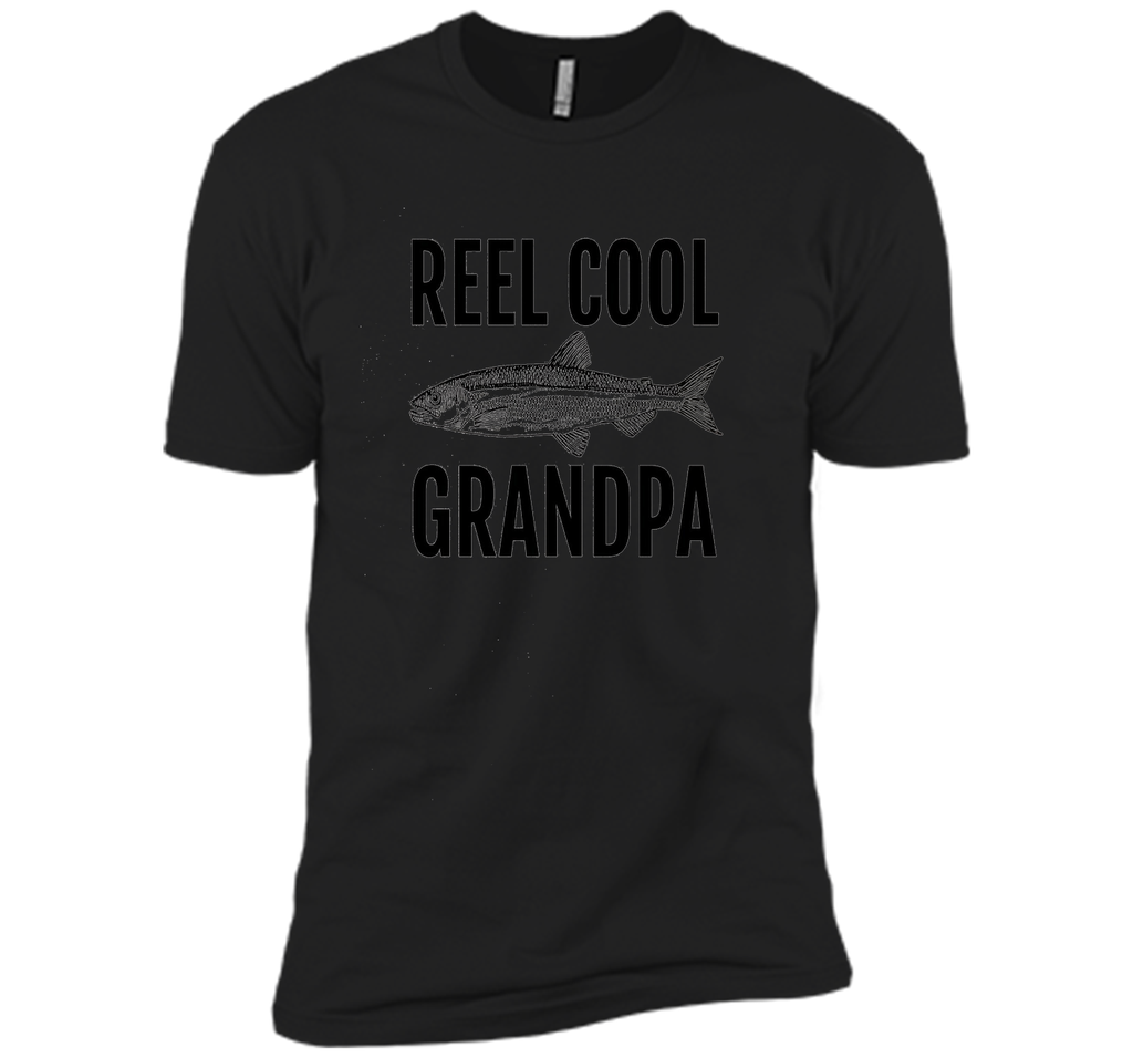 Men's REEL Cool Grandpa Fishing T Shirt for Fisherman Grandfather