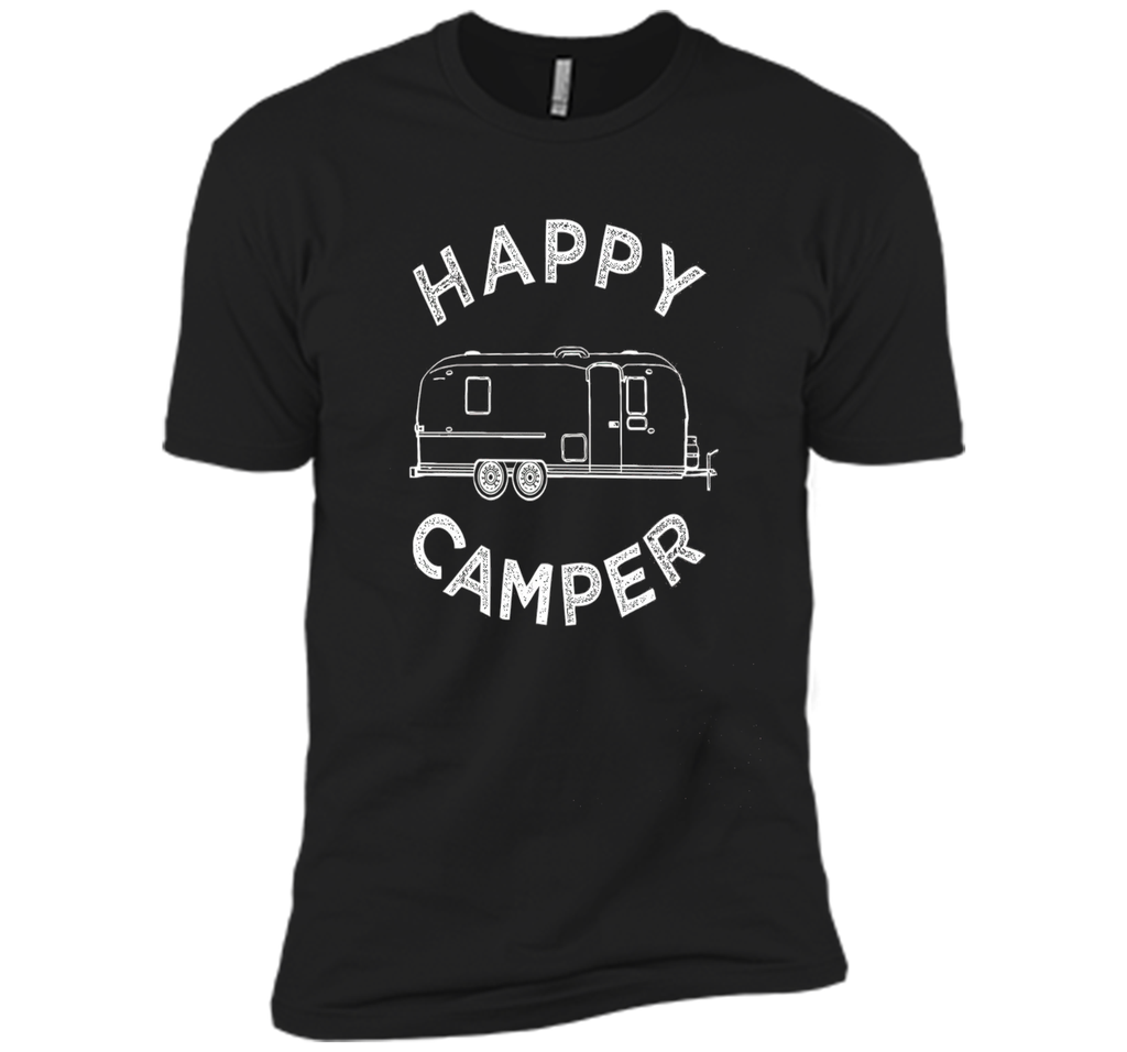 Happy Camper T-Shirt, Retro Camping Trailer Tee