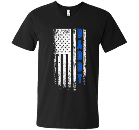 Father's Day t-Shirt - America Daddy Flag Blue