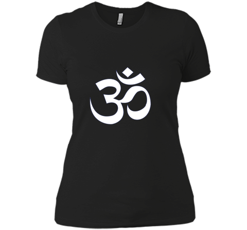 White Ohm Om Symbol Yoga Namaste T-Shirt