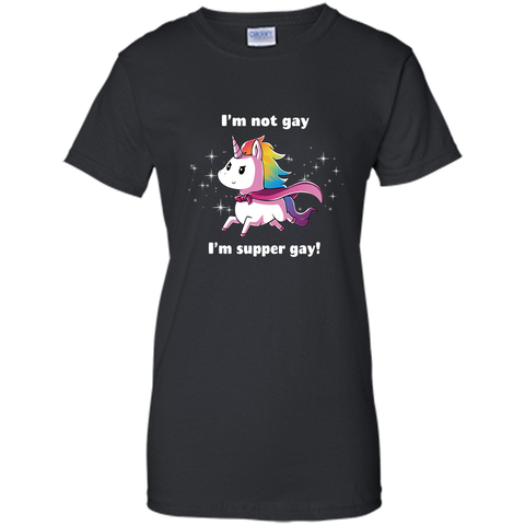 I'm super gay-lovely unicorn tshirt