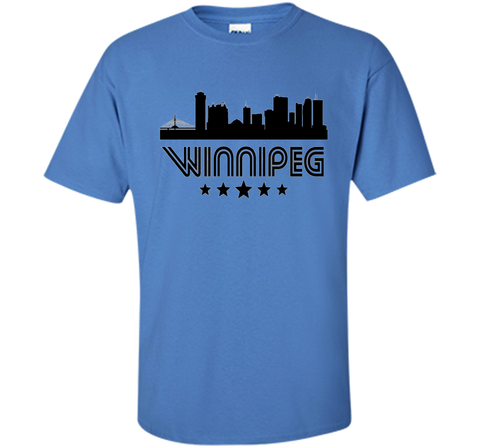 Winnipeg Manitoba Skyline Retro Style T-Shirt