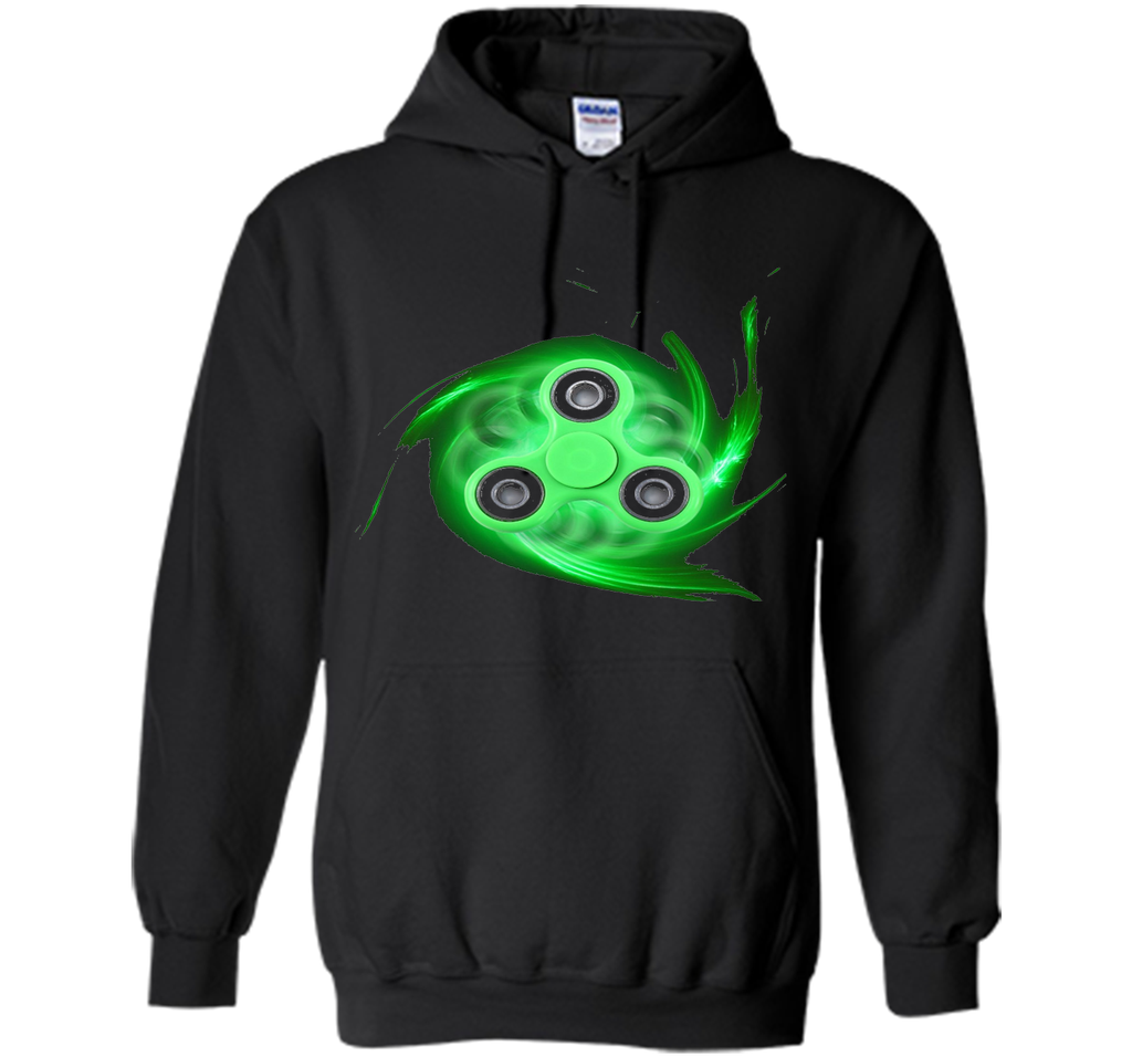 Spin Storm Fidget Toy Hand Spinner T-Shirt Green Spinner Tee