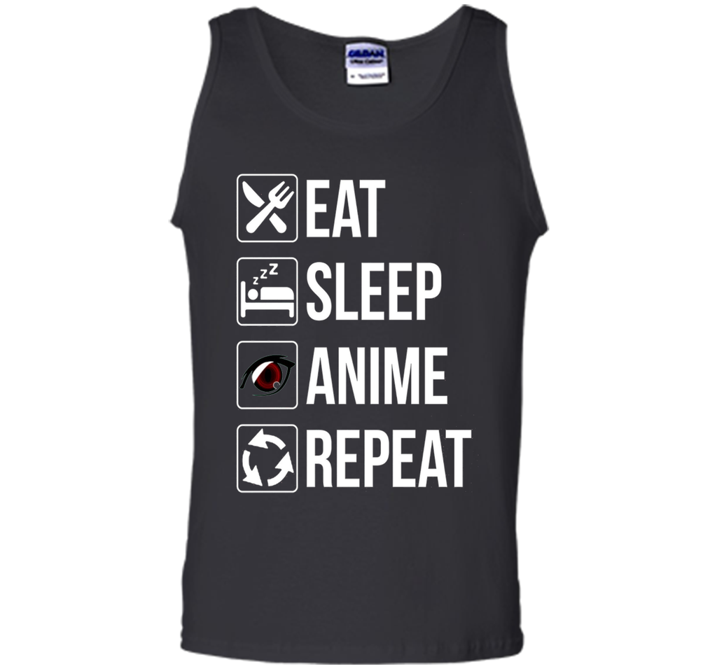 Funny Eat Sleep Anime Repeat TShirt