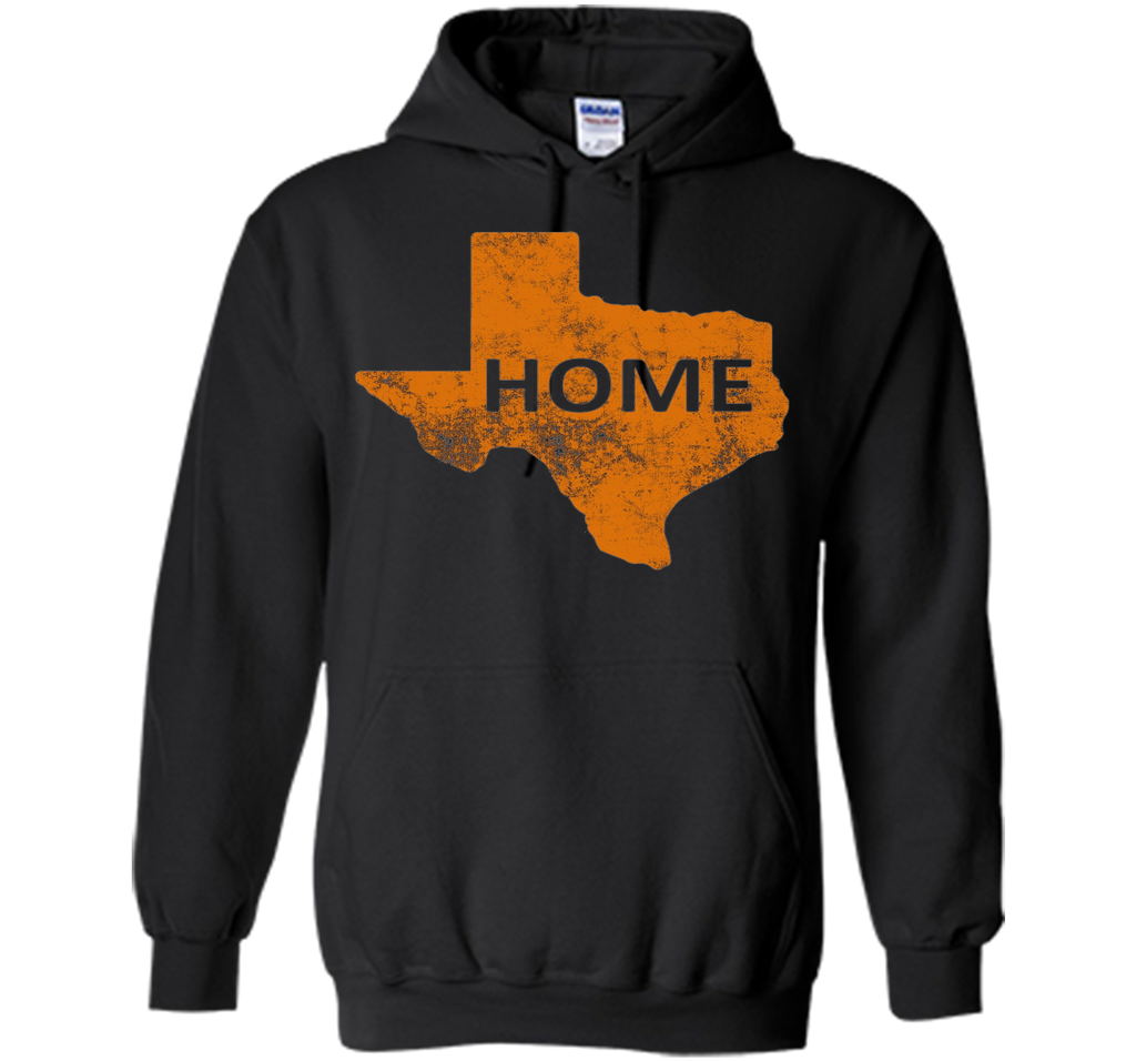 Home - Texas Orange on Blue T-Shirt