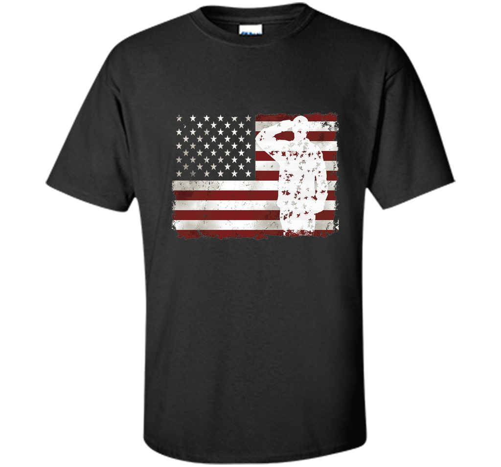 Men women and youth Memorial day american flag tshirt