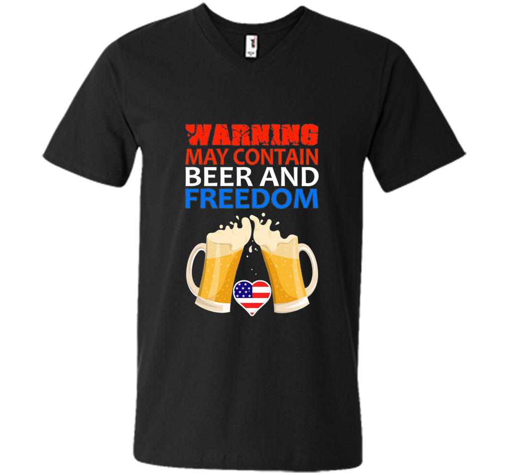 Warning May Contains Beer And Freedom Shirt