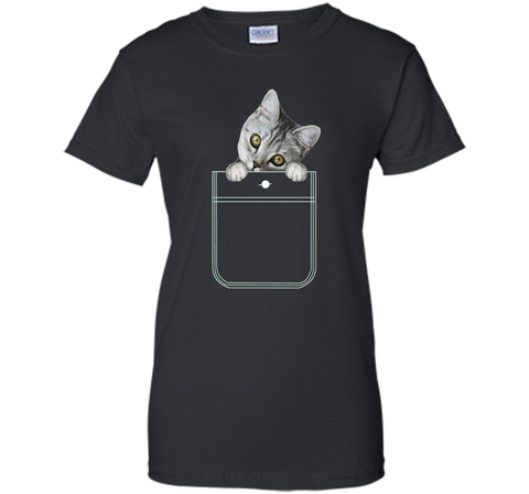 Adorable Cat Shirt, Kitty in My Pocket Tee by Zany Brainy