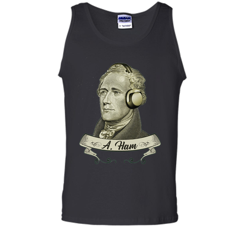 Hamilton Listening to Music T-shirt - Funny Headphones Tee