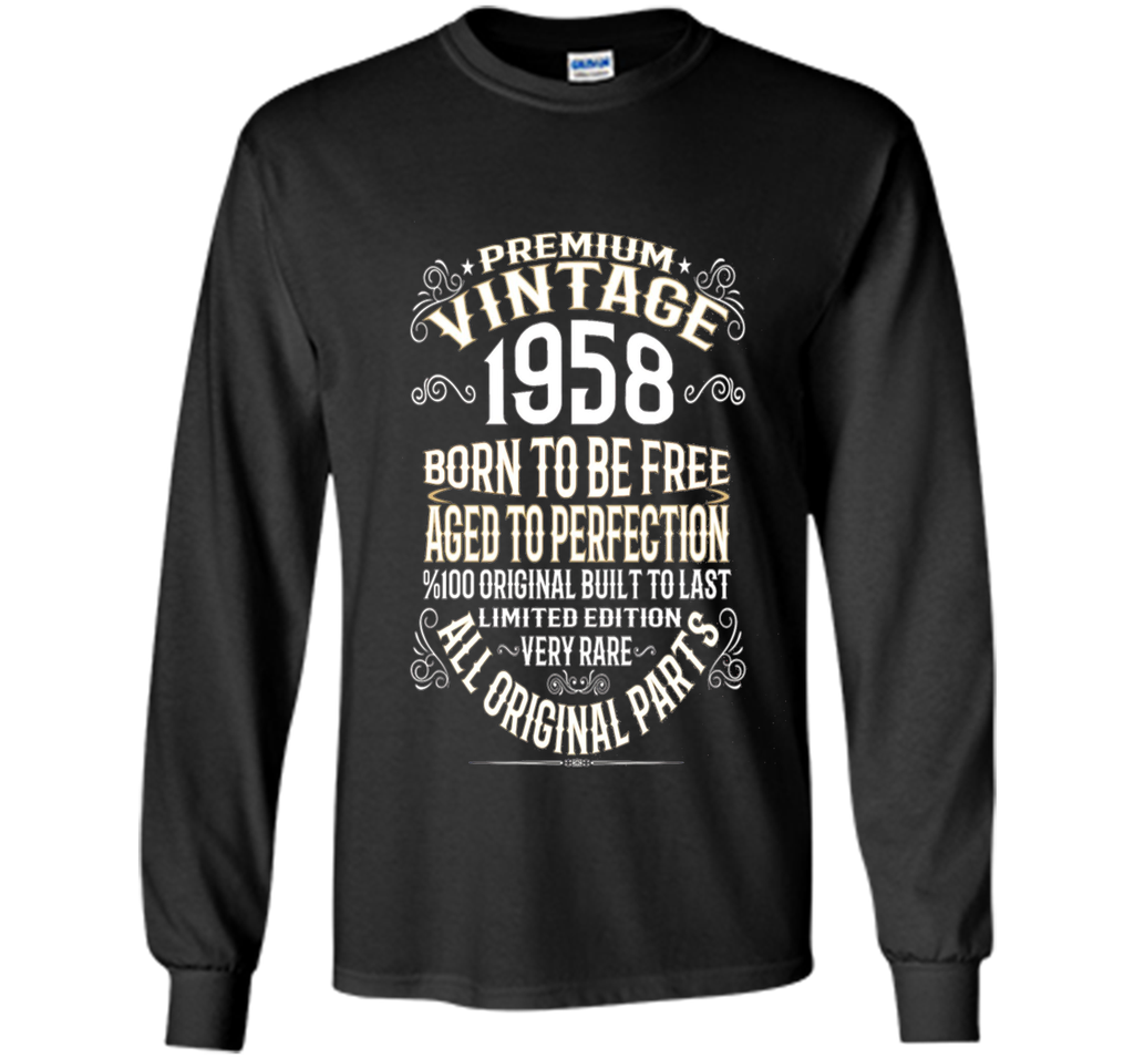 Premium Vintage 1958 Aged To Perfection 100% Genui T-Shirt