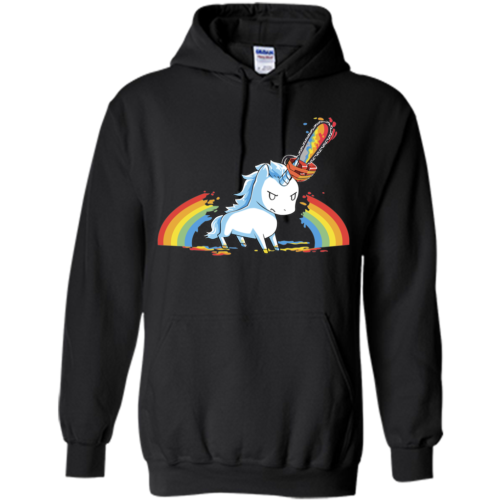 rainbow chainsaw massacre-lovely unicorn t shirt