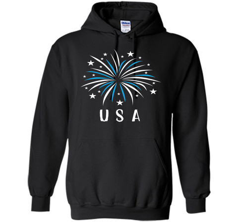 Fireworks USA Shirt 4th of July Clothing for Women Kids