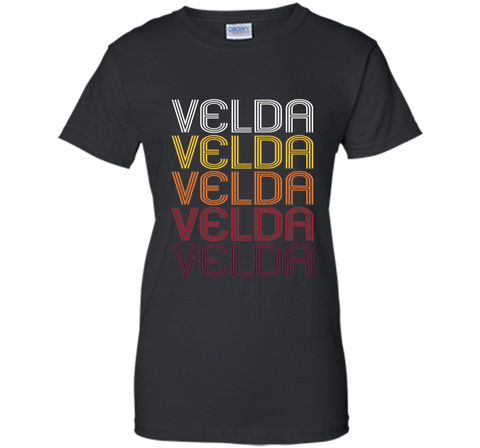 Velda Retro Wordmark Pattern - Vintage Style T-shirt