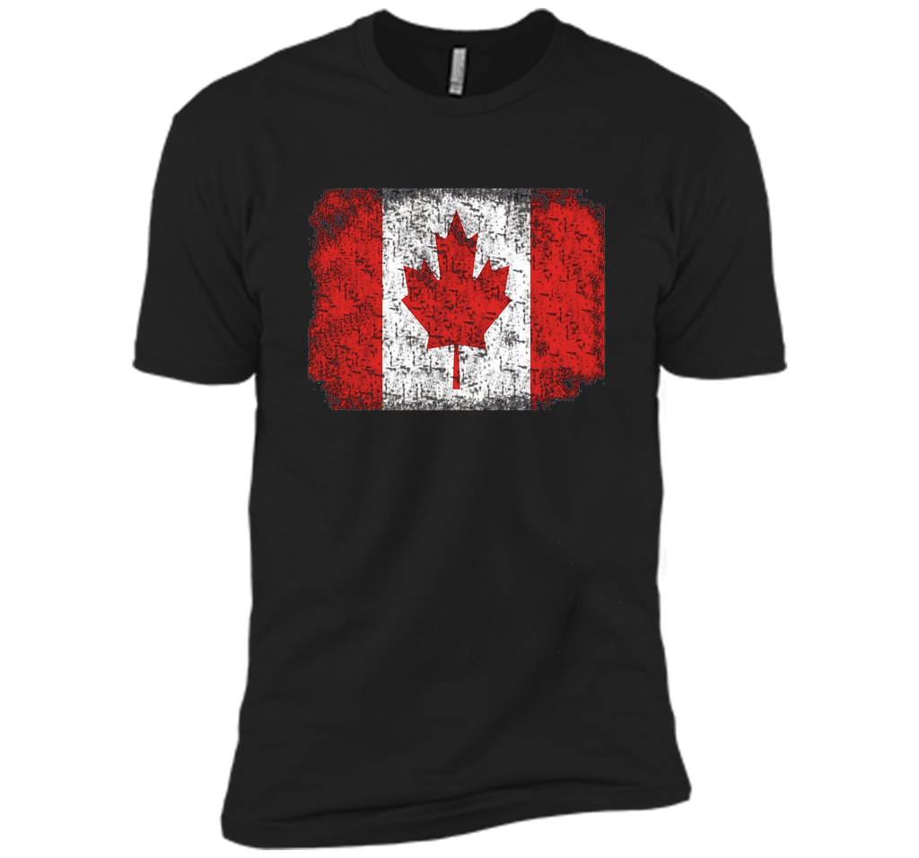 Worn Out Canada Flag T-shirt for Canada Day