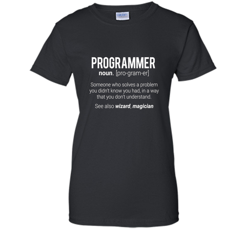 Funny Programmer Meaning T-Shirt - Programmer Noun Defintion