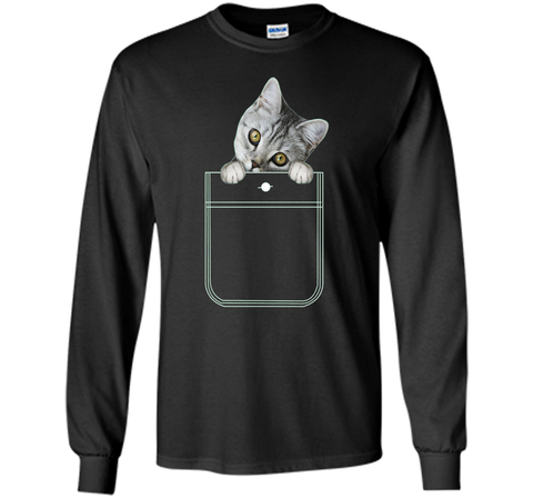 Adorable Cat Shirt, Kitty in My Pocket Tee by Zany Brainy