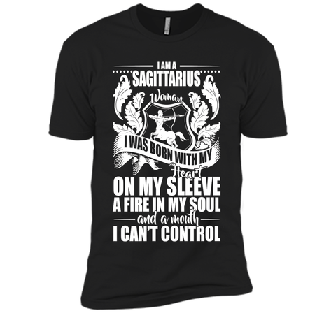 I'm A Sagittarius Woman With My Heart On My Sleeve T-shirt