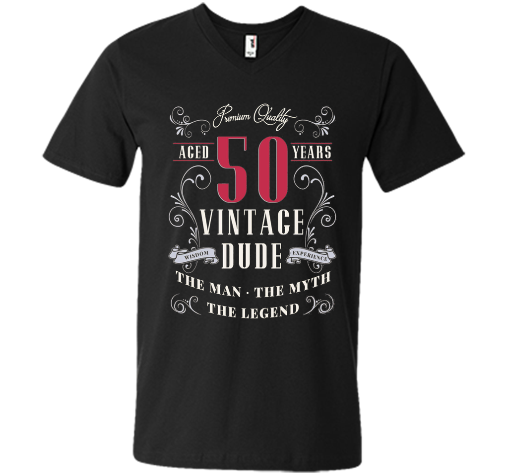 Men's BIRTH DAY GIFT AGE 50 VINTAGE MAN MYTH LEGEND T SHIRT