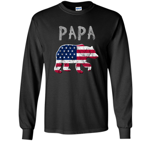 Bear USA Flag Shirt Patriotic Family 4th of July for Men