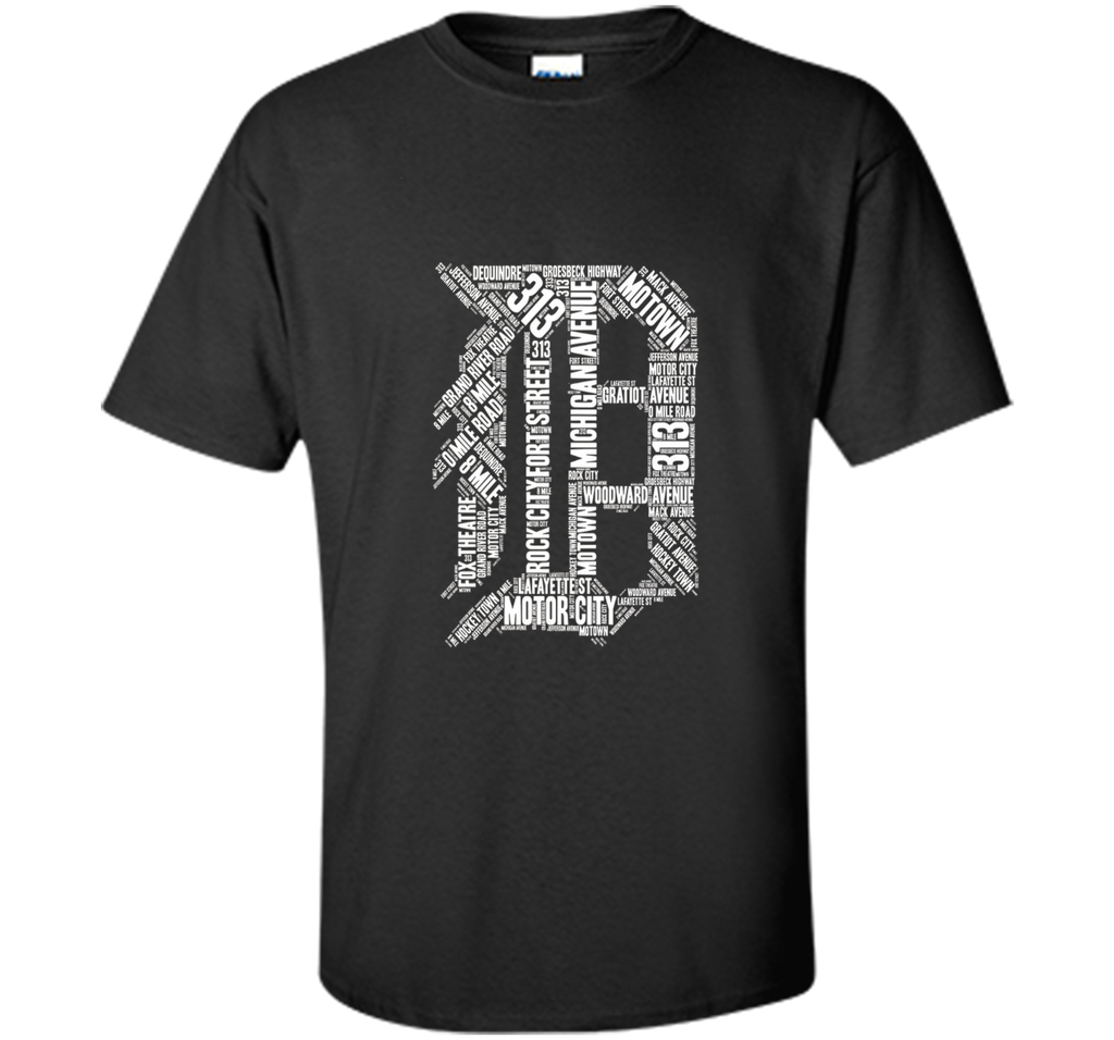 Detroit T Shirt Graphic D