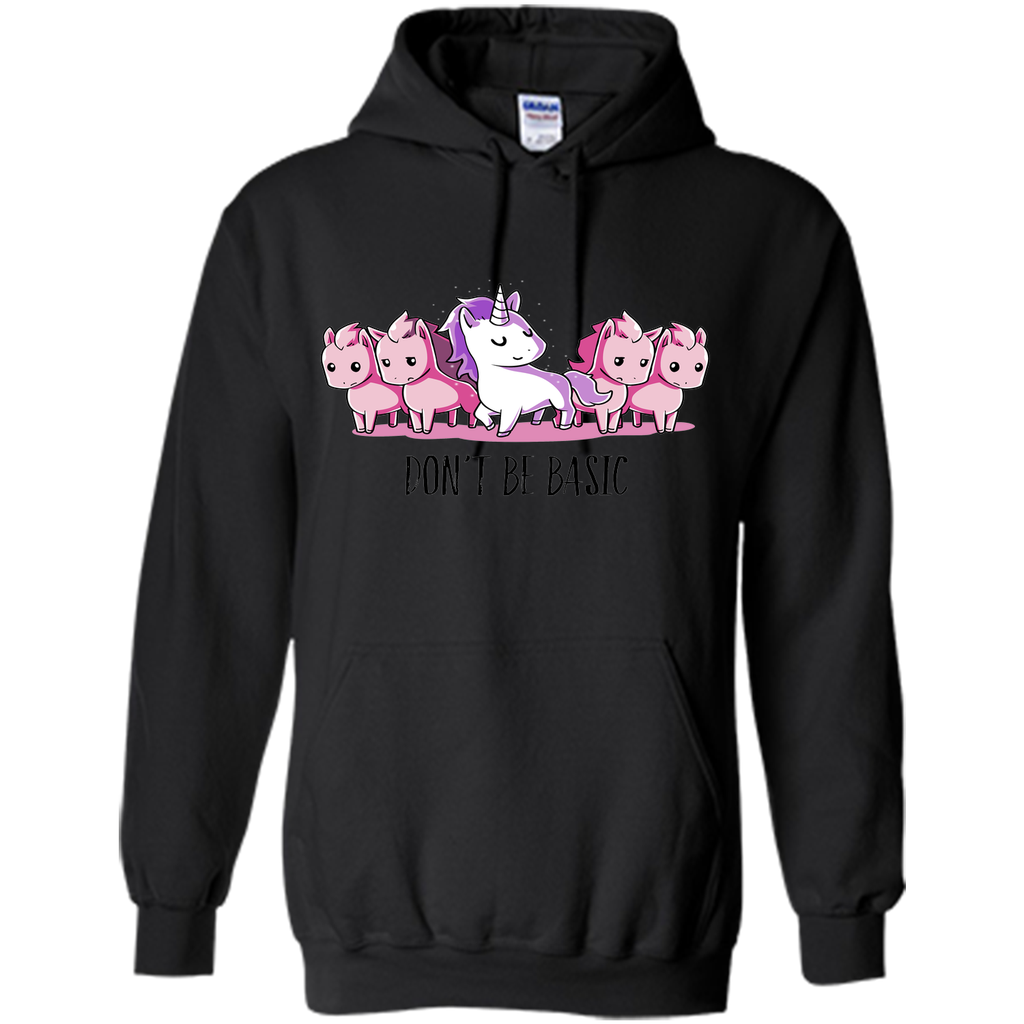 don't be basic-lovely unicorn t shirt