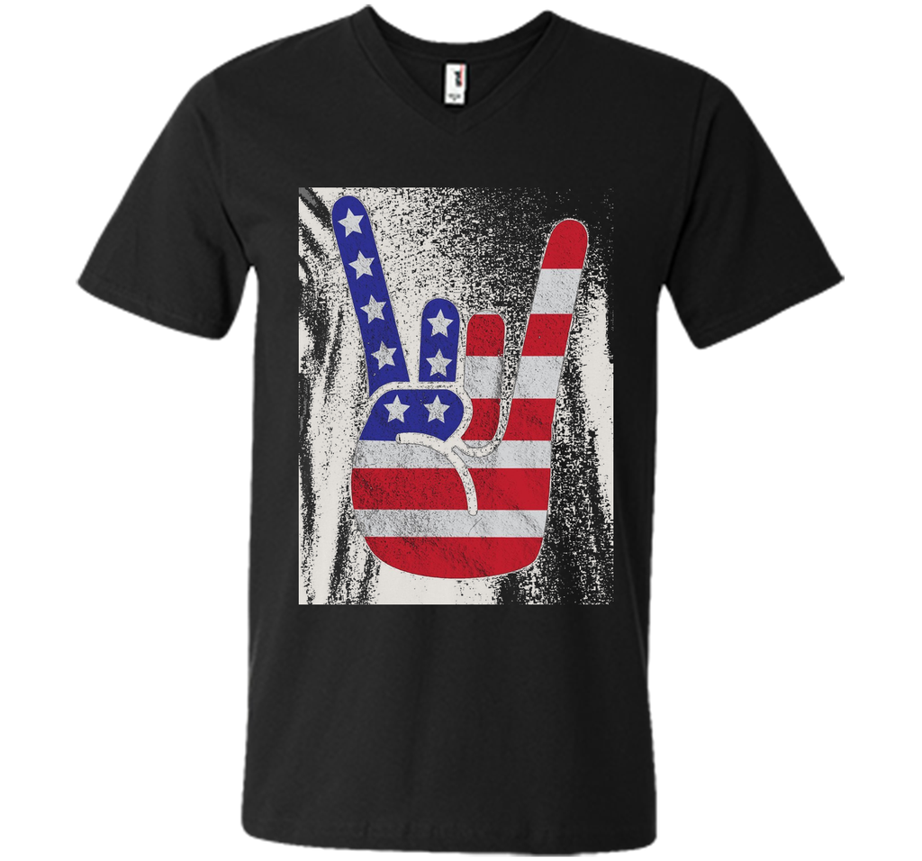 Premium Vintage American Flag Big Rock Sign America Shirt