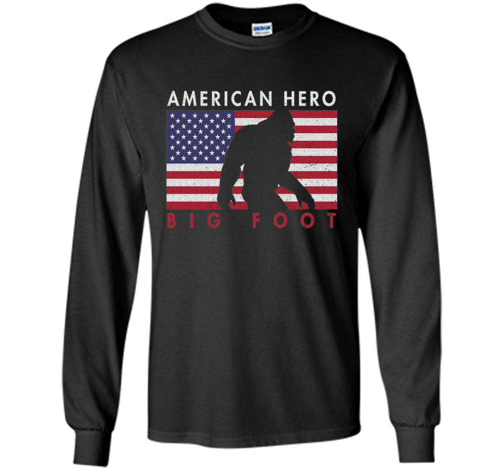 Distressed Style 4th of July American Sasquatch Tshirt