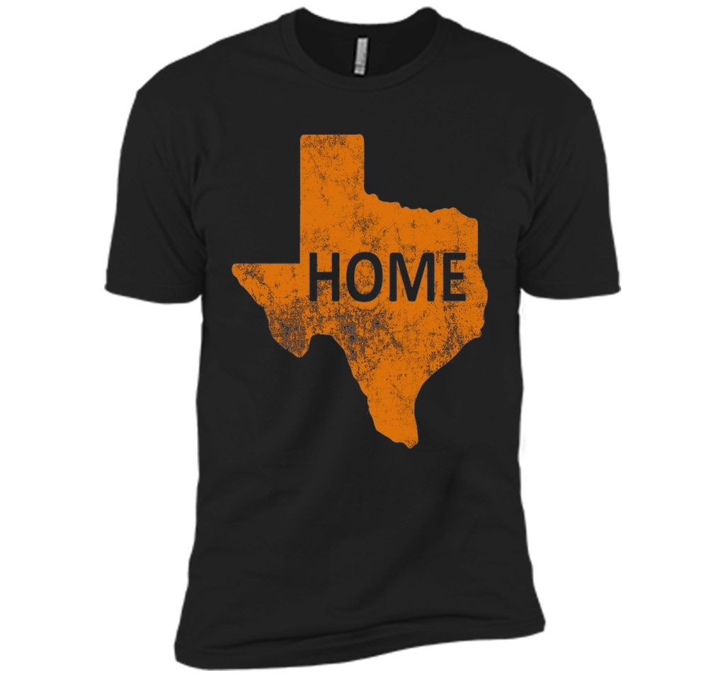 Home - Texas Orange on Blue T-Shirt