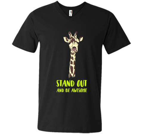 Giraffe stand out funny humor nerd geek hipster T-shirt